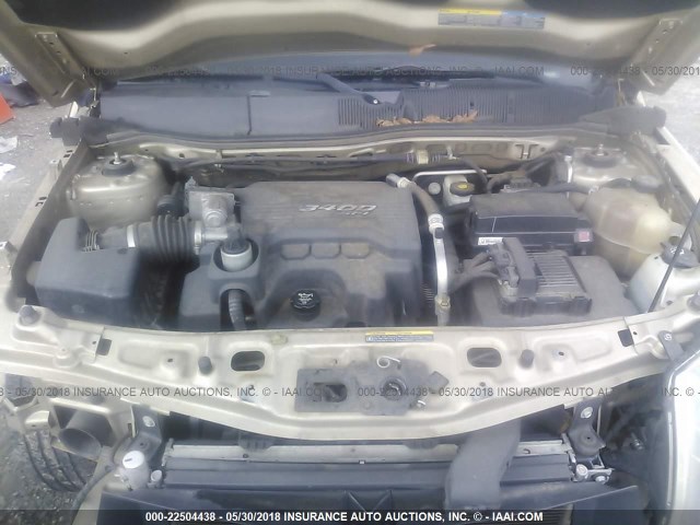 2CNDL63F566108637 - 2006 CHEVROLET EQUINOX LT GOLD photo 10