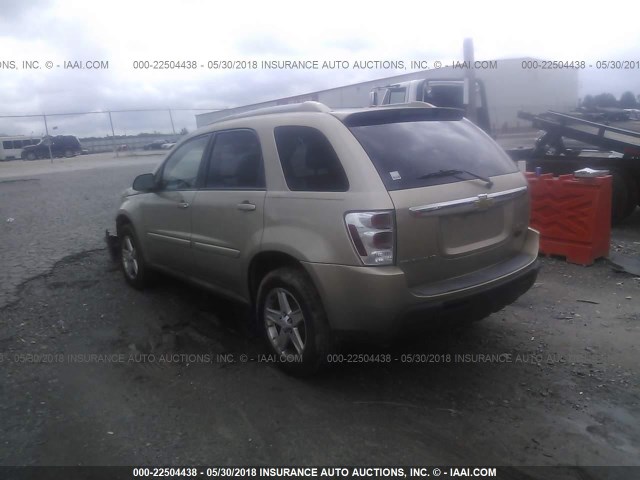 2CNDL63F566108637 - 2006 CHEVROLET EQUINOX LT GOLD photo 3