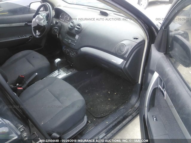 KL1TD5DE4BB242955 - 2011 CHEVROLET AVEO LS/LT 黑色 照片 5
