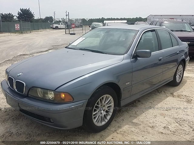 WBADT63413CK35923 - 2003 BMW 530 I AUTOMATIC BLUE photo 2