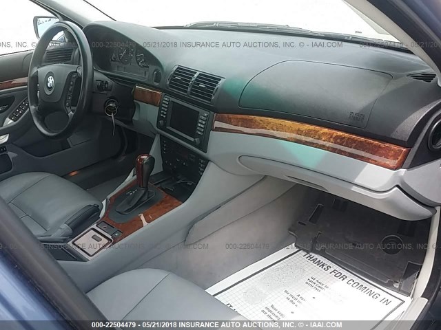 WBADT63413CK35923 - 2003 BMW 530 I AUTOMATIC BLUE photo 5