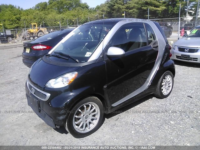 WMEEJ3BA4DK693466 - 2013 SMART FORTWO PURE/PASSION BLACK photo 2