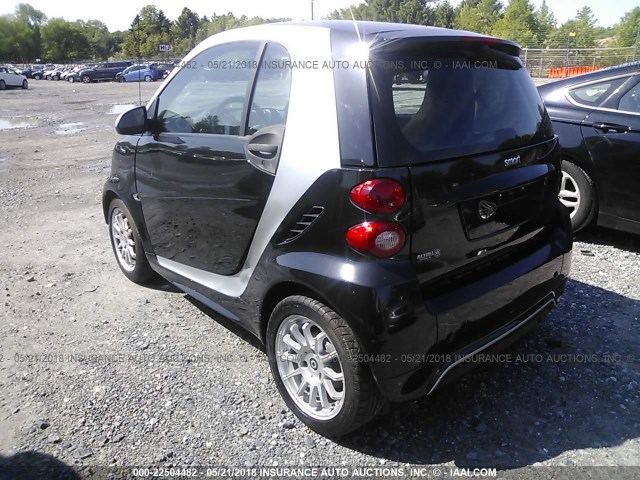 WMEEJ3BA4DK693466 - 2013 SMART FORTWO PURE/PASSION BLACK photo 3