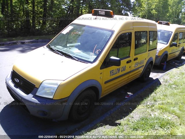 NM0KS9CN3BT051392 - 2011 FORD TRANSIT CONNECT XLT PREMIUM YELLOW photo 2