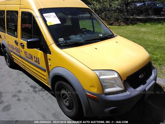 NM0KS9CN9BT051395 - 2011 FORD TRANSIT CONNECT XLT PREMIUM YELLOW photo 1