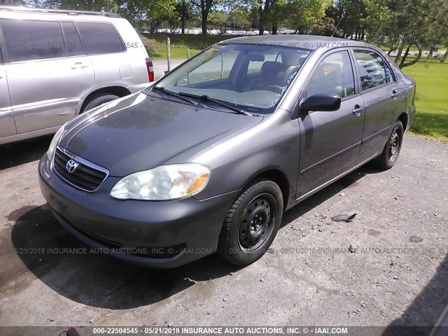 2T1BR32E57C789190 - 2007 TOYOTA COROLLA CE/LE/S GRAY photo 2