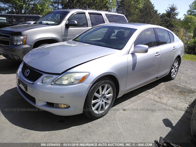 JTHCH96S260013911 - 2006 LEXUS GS GENERATION 200 300 SILVER photo 2