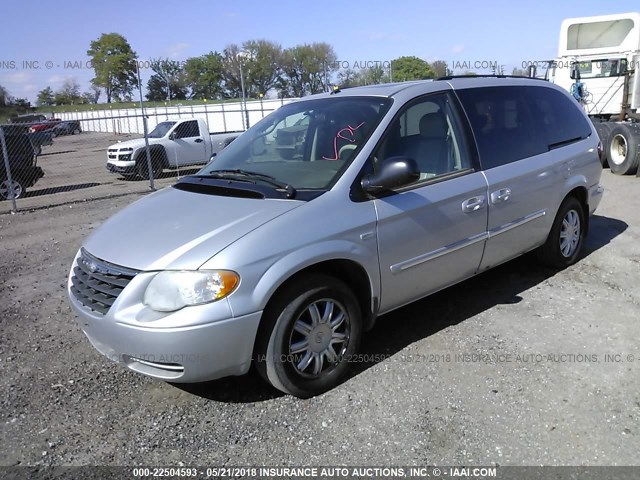 2A4GP54L97R206875 - 2007 CHRYSLER TOWN & COUNTRY TOURING SILVER photo 2