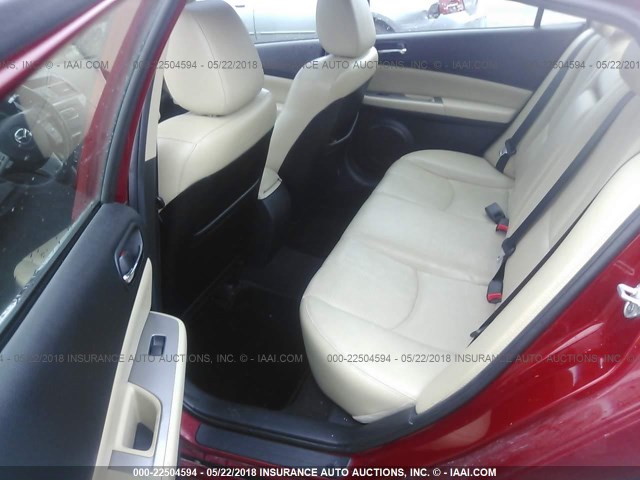 1YVHP82B995M39235 - 2009 MAZDA 6 S RED photo 8