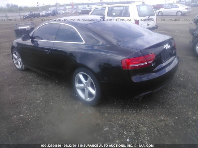 WAULFAFR0AA054527 - 2010 AUDI A5 PREMIUM PLUS BLACK photo 3