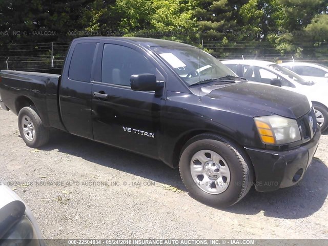 1N6BA06A86N558788 - 2006 NISSAN TITAN XE/SE/LE BLACK photo 1