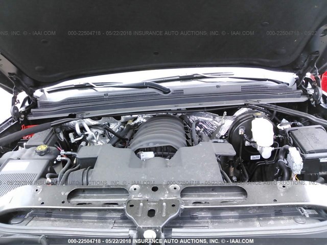 1GNSKHKC9JR204972 - 2018 CHEVROLET SUBURBAN K1500 LT BLACK photo 10