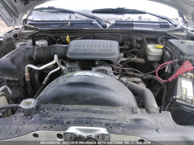 1D7HE22K06S702241 - 2006 DODGE DAKOTA ST SILVER photo 10