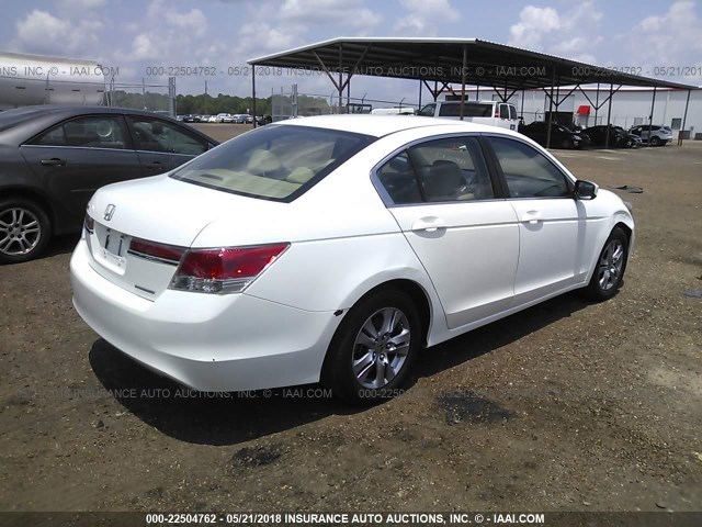 1HGCP2F63CA105213 - 2012 HONDA ACCORD SE WHITE photo 4