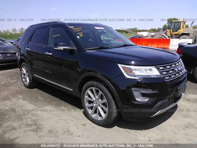 1FM5K8F8XHGC93903 - 2017 FORD EXPLORER LIMITED BLACK photo 1