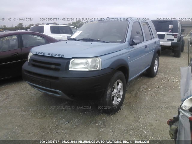 SALNM22293A233693 - 2003 LAND ROVER FREELANDER S BLUE photo 2