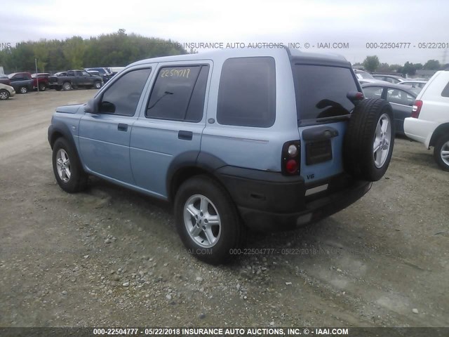 SALNM22293A233693 - 2003 LAND ROVER FREELANDER S BLUE photo 3