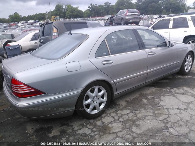 WDBNG83J34A403179 - 2004 MERCEDES-BENZ S 430 4MATIC GRAY photo 4