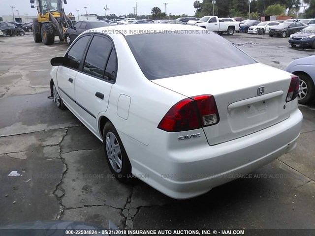 2HGES16315H628404 - 2005 HONDA CIVIC DX VP 白色 照片 3