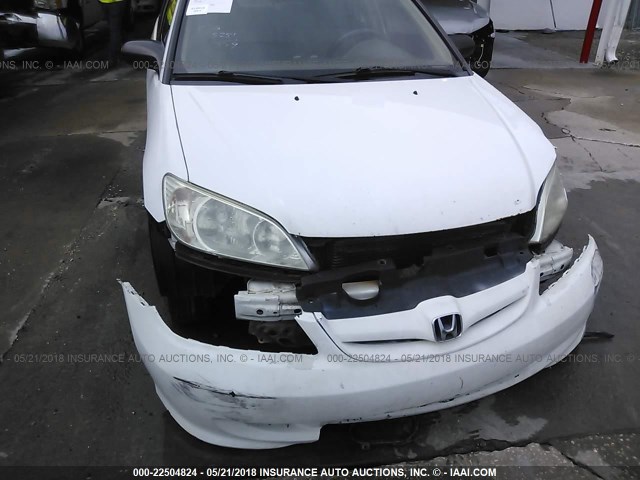 2HGES16315H628404 - 2005 HONDA CIVIC DX VP 白色 照片 6
