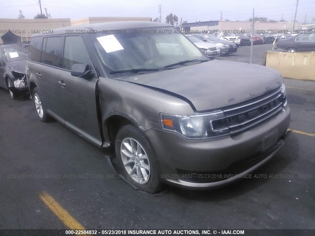 2FMGK5B88EBD33573 - 2014 FORD FLEX SE GOLD photo 1