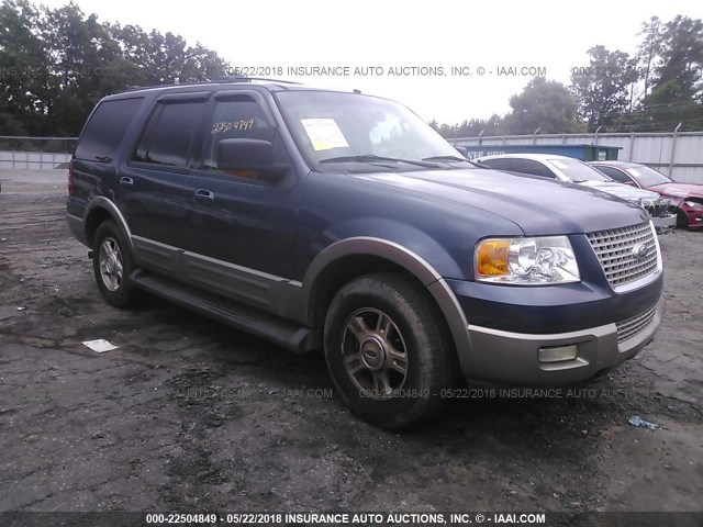 1FMFU18LX3LB31518 - 2003 FORD EXPEDITION EDDIE BAUER BLUE photo 1