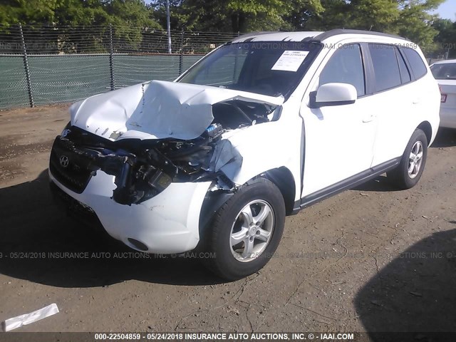 5NMSG13D08H192198 - 2008 HYUNDAI SANTA FE GLS WHITE photo 6