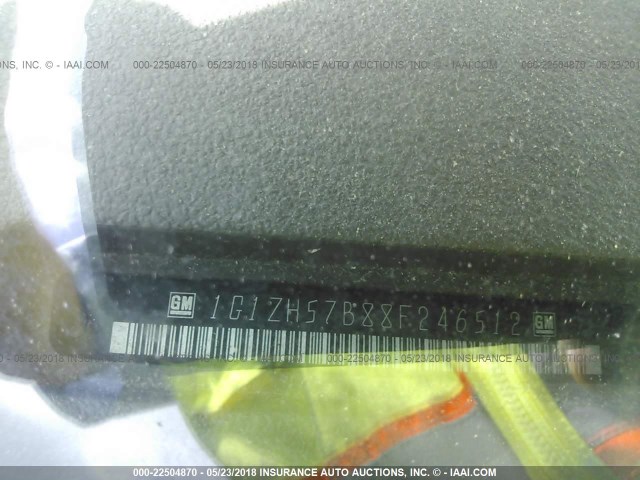 1G1ZH57B88F246512 - 2008 CHEVROLET MALIBU 1LT 金色 照片 9