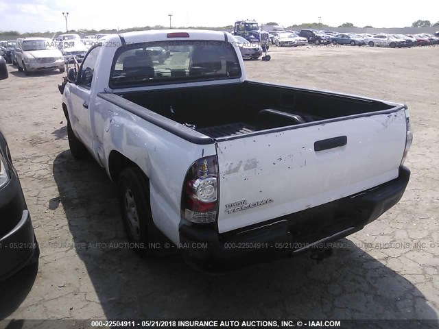 5TENX4CN7AZ709719 - 2010 TOYOTA TACOMA WHITE photo 3