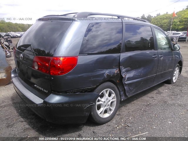 5TDZA22C96S584718 - 2006 TOYOTA SIENNA XLE/XLE LIMITED BLUE photo 4