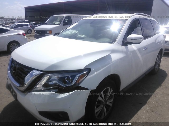 5N1DR2MM4HC604513 - 2017 NISSAN PATHFINDER S/SV/SL/PLATINUM 白色 照片 2