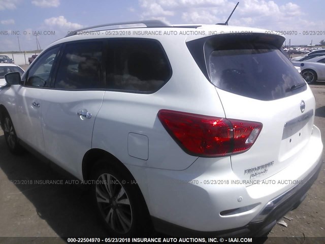5N1DR2MM4HC604513 - 2017 NISSAN PATHFINDER S/SV/SL/PLATINUM 白色 照片 3