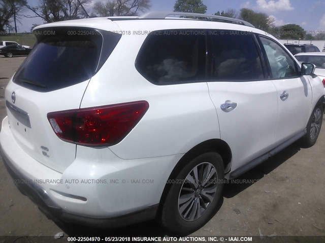 5N1DR2MM4HC604513 - 2017 NISSAN PATHFINDER S/SV/SL/PLATINUM 白色 照片 4