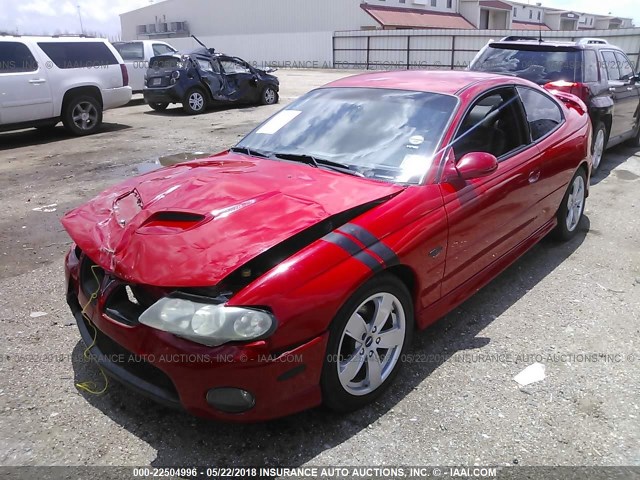 6G2VX12U86L816668 - 2006 PONTIAC GTO RED photo 2