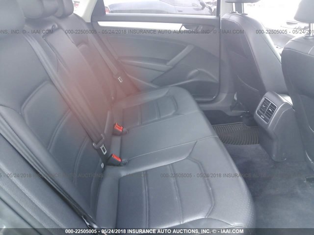 1VWBP7A33DC051872 - 2013 VOLKSWAGEN PASSAT SE GRAY photo 8