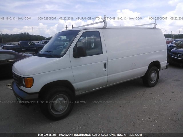 1FTSE34LX6HA12067 - 2006 FORD ECONOLINE E350 SUPER DUTY VAN WHITE photo 2