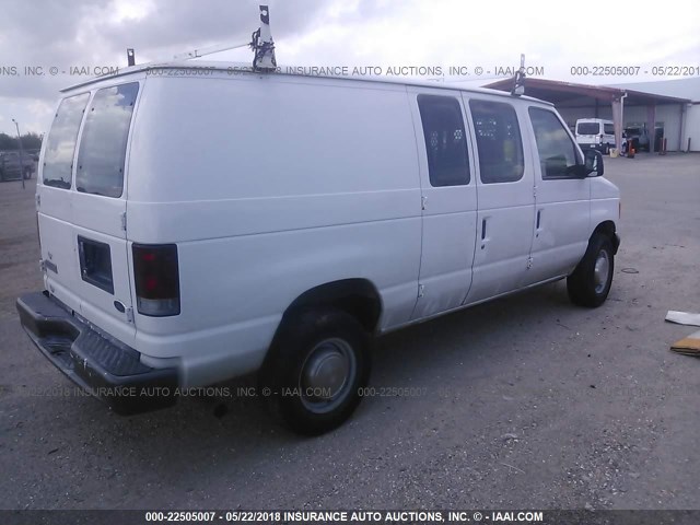 1FTSE34LX6HA12067 - 2006 FORD ECONOLINE E350 SUPER DUTY VAN WHITE photo 4