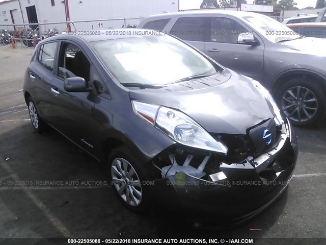 1N4AZ0CP8DC404922 - 2013 NISSAN LEAF S/SV/SL GRAY photo 1