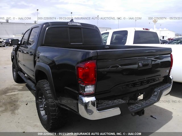 5TFCZ5AN7GX004445 - 2016 TOYOTA TACOMA DBL CAB/SR/SR5/TRD SPT/OR BLACK photo 3