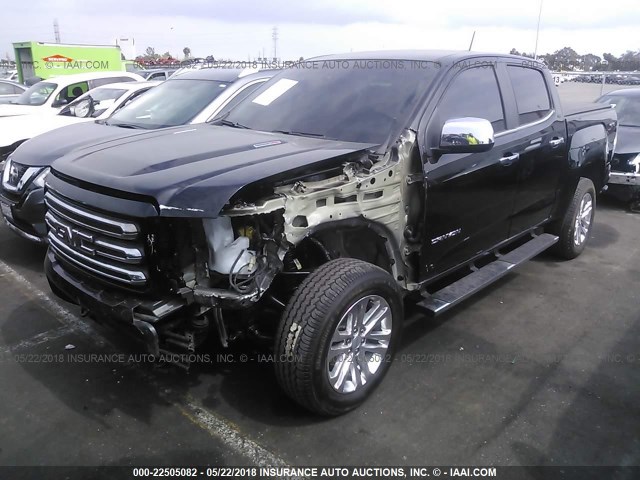 1GTP6DE17G1294071 - 2016 GMC CANYON SLT BLACK photo 2