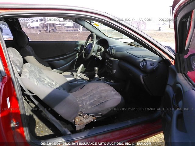 1G2JB12F137273163 - 2003 PONTIAC SUNFIRE RED photo 5