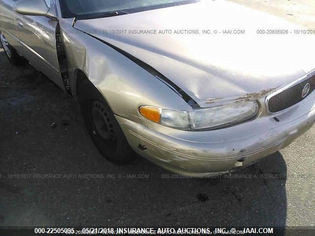 2G4WS52J451117952 - 2005 BUICK CENTURY CUSTOM TAN photo 6