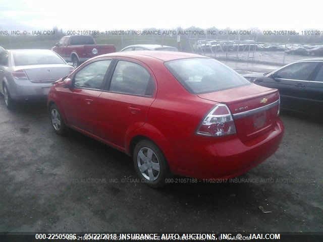 KL1TD5DE8BB151493 - 2011 CHEVROLET AVEO LS/LT 红色 照片 3