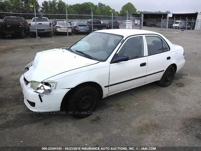 2T1BR12E22C537118 - 2002 TOYOTA COROLLA CE/LE/S WHITE photo 2