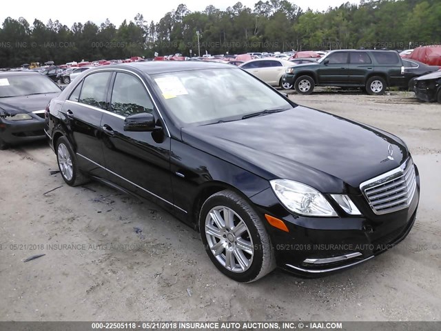 WDDHF5KB3CA652547 - 2012 MERCEDES-BENZ E 350 BLACK photo 1