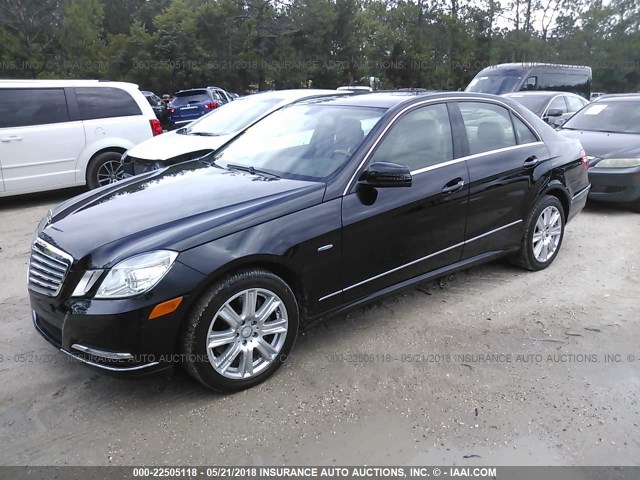 WDDHF5KB3CA652547 - 2012 MERCEDES-BENZ E 350 BLACK photo 2