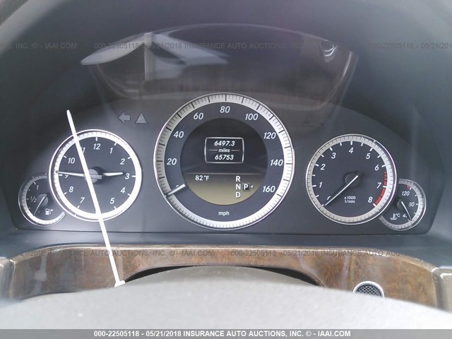 WDDHF5KB3CA652547 - 2012 MERCEDES-BENZ E 350 BLACK photo 7