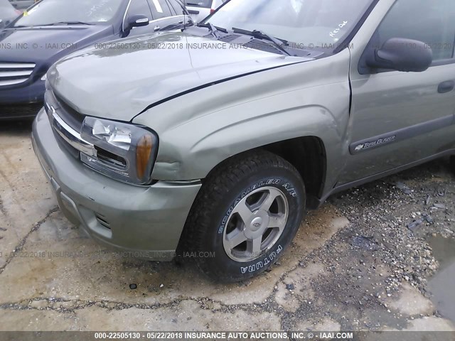 1GNDT13S042381782 - 2004 CHEVROLET TRAILBLAZER LS/LT GREEN photo 6