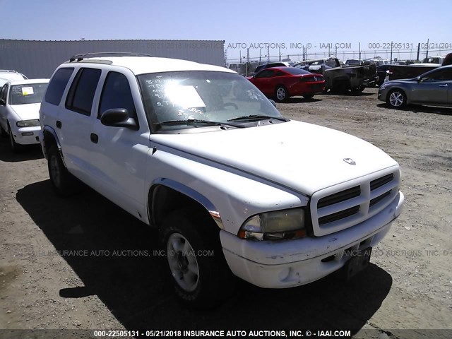 1B4HS28Y8XF590357 - 1999 DODGE DURANGO WHITE photo 1