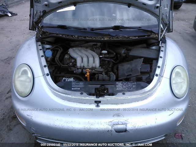 3VWBK21C73M432834 - 2003 VOLKSWAGEN NEW BEETLE GL 银色 照片 10